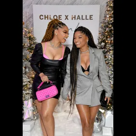 Chloe x Halle Celebrate The Launch Of Their PINK Holiday Gift Guide In Beverly Hills