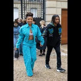 Roger Vivier : Outside Arrivals - Press Day - Hotel Vivier - Paris Fashion Week - Womenswear - Spring Summer 2023