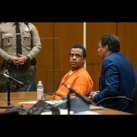 Eric Holder listens during sentencing proceeding