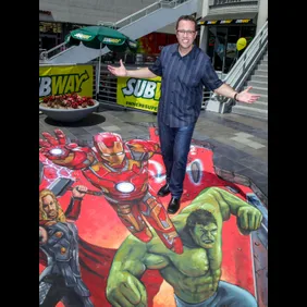 Subway Unveils WhereSuperHeroesEat 3D Street Art Celebrating Marvel's "Avengers: Age Of Ultron"