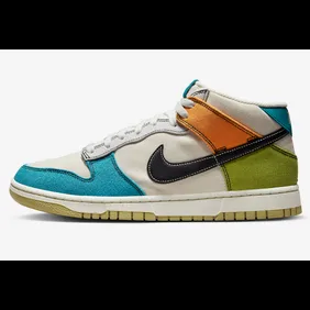 Nike-Dunk-Mid-Pale-Ivory-Mineral-Teal-Moss-Alpha-Orange-DV0830-100-Release-Date