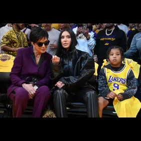 Celebrities At The Los Angeles Lakers Game