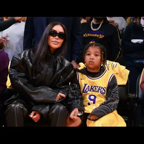 Celebrities At The Los Angeles Lakers Game
