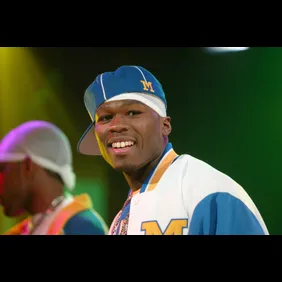 Rapper 50 Cent performs on MTV's Direct Effect