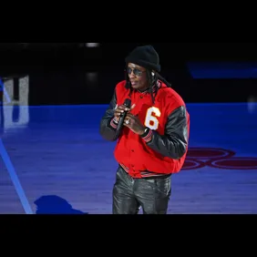 Celebrities Attend Boston Celtics v Atlanta Hawks