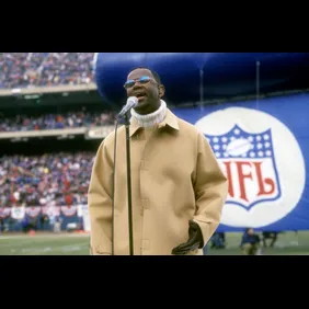 Brian McKnight Performs During Halftime Of The NFC Championship Game