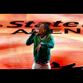 Celebrities Attend Brooklyn Nets v Atlanta Hawks