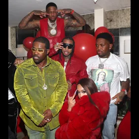 YG Hosts All Red Upscale Birthday Celebration at Melrose Place