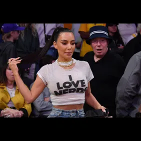 Celebrities At The Los Angeles Lakers Game