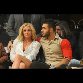 Celebrities At The Los Angeles Lakers Game