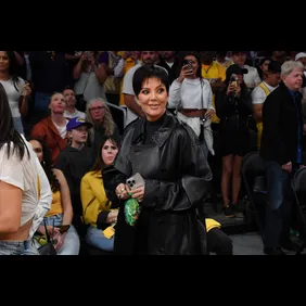 Celebrities At The Los Angeles Lakers Game