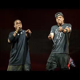 Jay-Z and Kanye West Perform at the Verizon Center