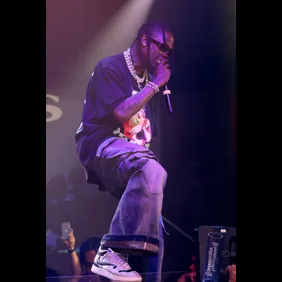 Travis Scott Performs At E11EVEN During 2023 Miami Race Week