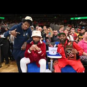 Celebrities Attend Chicago Bulls v Atlanta Hawks