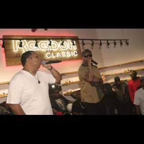 Juvenile and Mannie Fresh launch the New Reebok Workout Low Sneaker Politics x Humidity Skate Shop