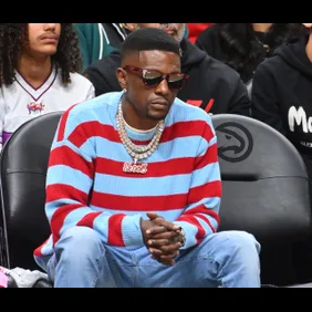 Celebrities Attend Brooklyn Nets v Atlanta Hawks