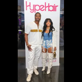 Kendra Robinson &amp; Yung Joc Of "Love &amp; Hip Hop: Atlanta" Celebrate Hype Hair Magazine Cover