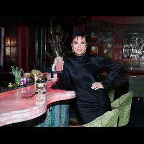 Kris Jenner Stops By To See The 818 Tequila Display At The Mayfair Supper Club At Bellagio Resort &amp; Casino
