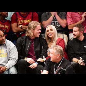 Celebrities Attend The Cleveland Cavaliers Vs Brooklyn Nets Game - October 25, 2017