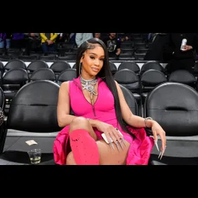 Celebrities At The Los Angeles Lakers Game