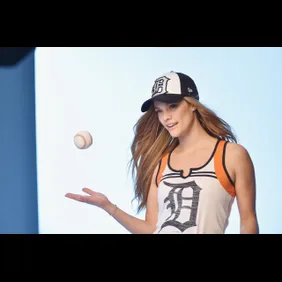 Nina Agdal Stars In New Era Cap Campaign Shoot
