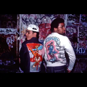 Hip-hop fashion relating to graffiti art