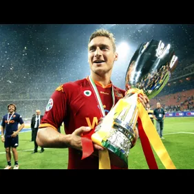 AS Roma's forward and captain Francesco