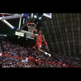 Chicago Bulls Michael Jordan, 1987 NBA Slam Dunk Contest