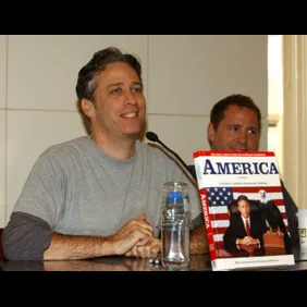 Jon Stewart Signs His Book At Barnes And Noble