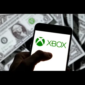 In this photo illustration, the American video gaming brand