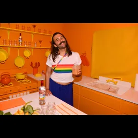 Smirnoff Vodka Celebrates "Welcome Home" Campaign With Jonathan Van Ness At A "House Of Pride" Pop-Up Event