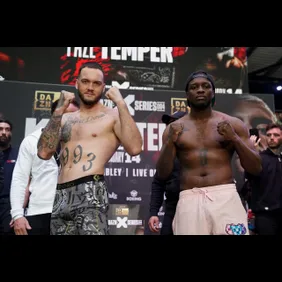 KSI v FaZe Temperrr - Weigh In - BOXPARK Wembley