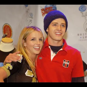 Super Bowl XXXVI - Britney Spears &amp; Justin Timberlake Host Super Bowl Fundraiser at Planet Hollywood Times Square