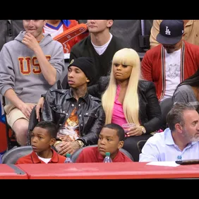 Celebrities At The Clippers Game