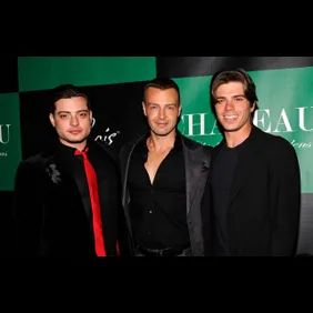 Joey Lawrence Celebrates 36th Birthday with Brothers Matthew and Andrew at Chateau Nightclub &amp; Gardens in Las Vegas