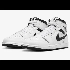 Air-Jordan-1-Mid-White-Black-4
