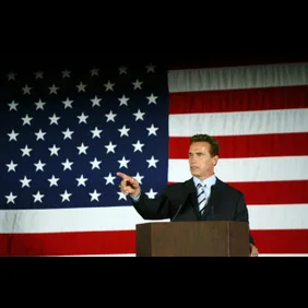 Bush Meets With California Gov-Elect Schwarzenegger