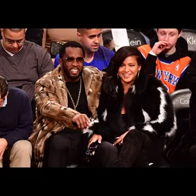 Celebrities Attend New York Knicks Vs. Brooklyn Nets