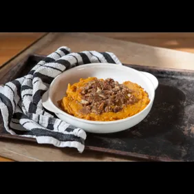 Mashed Sweet Potatoes with Walnuts
