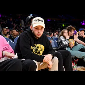 Celebrities At The Los Angeles Lakers Game