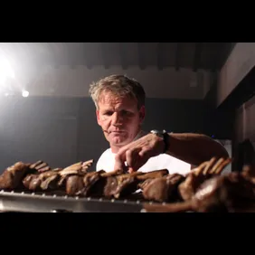 Gordon Ramsay and Davide Oldani Hold Cooking Class In Tuscany