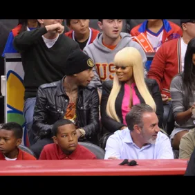 Celebrities At The Clippers Game