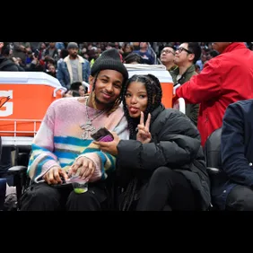 Celebrities At The Los Angeles Clippers Game
