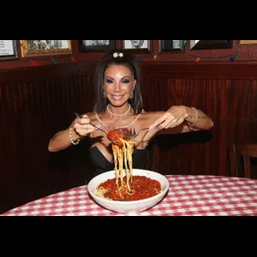 Danielle Staub Visits Planet Hollywood's "Holidays In Hollywood Wonderland"