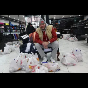 Thanksgiving Food Drive Hosted By Fat Joe
