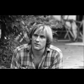Close-up of Gerard Depardieu in France on July 26th, 1976.