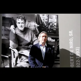 American actor Robert De Niro opens exhibition of Robert De Niro Sr. paintings at La Piscine in Roubaix, France on June 18th, 2005.