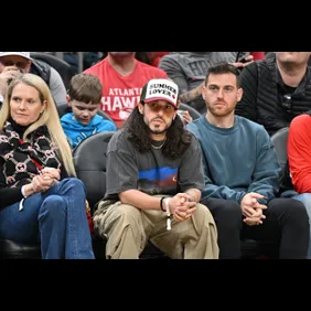 Celebrities Attend Boston Celtics v Atlanta Hawks