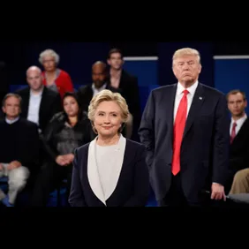 Candidates Hillary Clinton And Donald Trump Hold Second Presidential Debate At Washington University