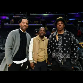 Celebrities At The Los Angeles Lakers Game